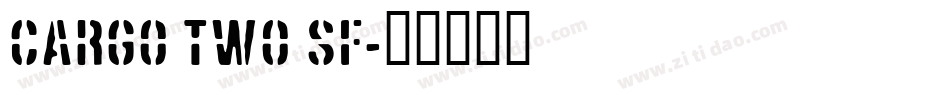 Cargo Two SF字体转换